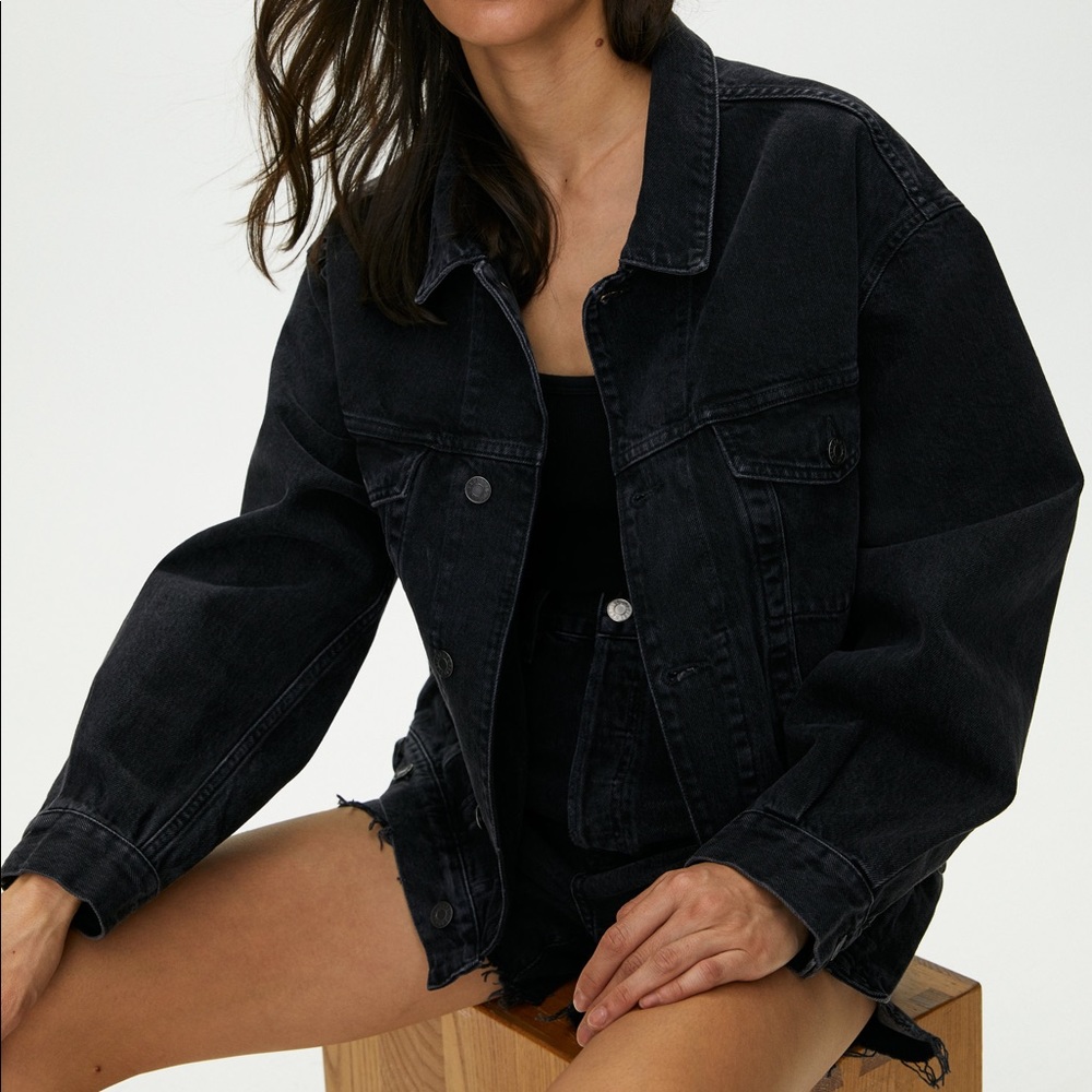NWOT Agolde Charli oversized denim jacket